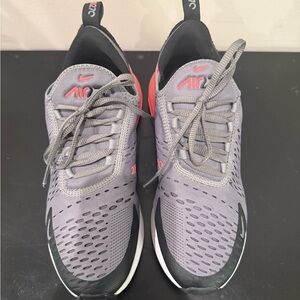 Nike Air Gray and Black Running Shoes